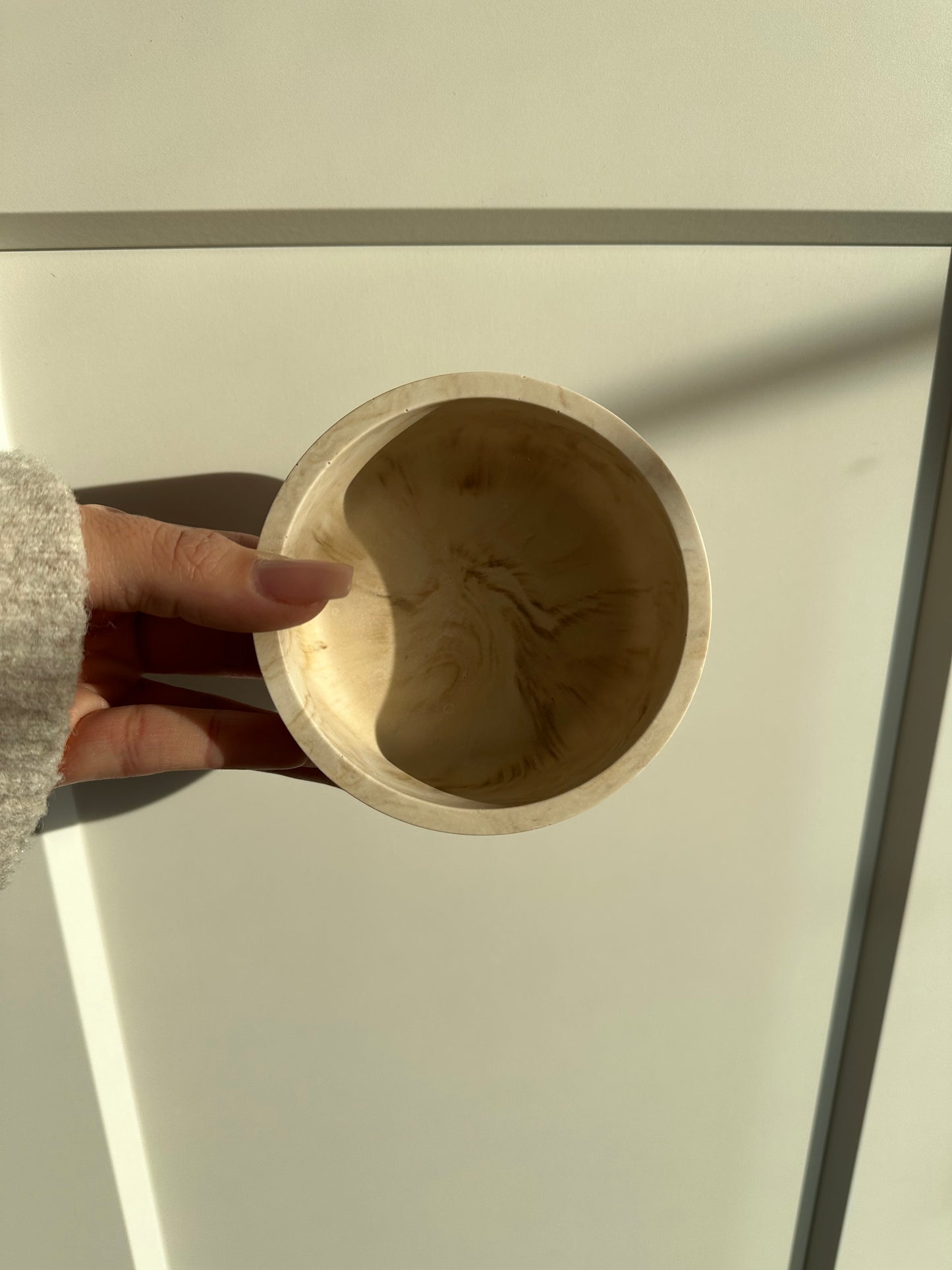 Bowl in marble look